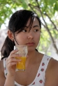 Girl with orange juice
